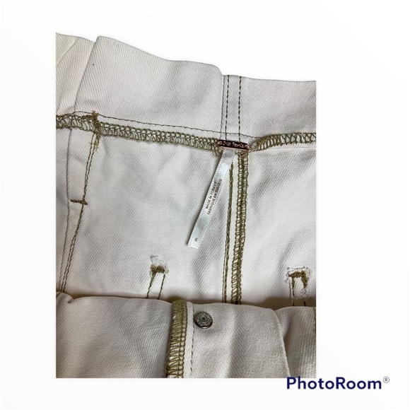 Free People Cindy hi-waist paper bag denim shorts size 6 NWT - Picture 6 of 12